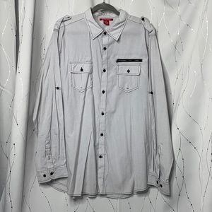 Montage Mens Long Sleeve Button Up XXL